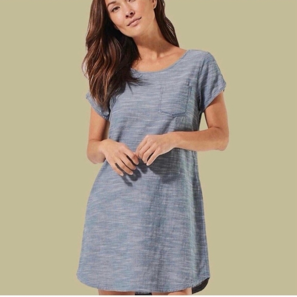 Pact Organic Cotton Chambray Dress